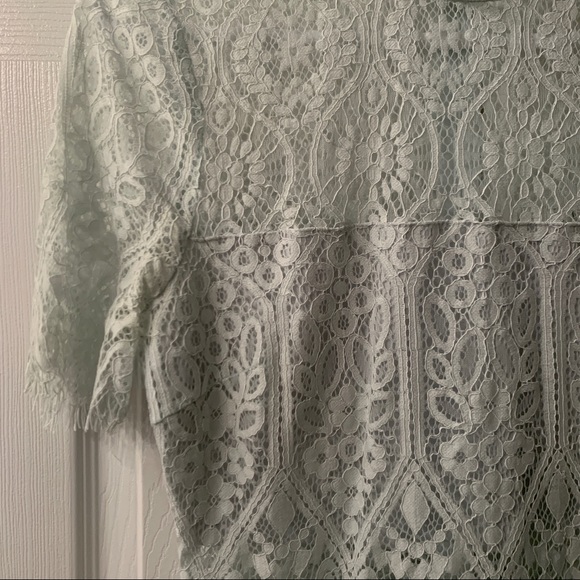 *SOLD* Lulus Light Mint Lace Dress - Picture 7 of 7